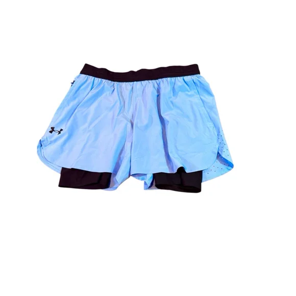 Men's Under Armour Shorts Size 2XL Blue Black - Picture 2 of 4